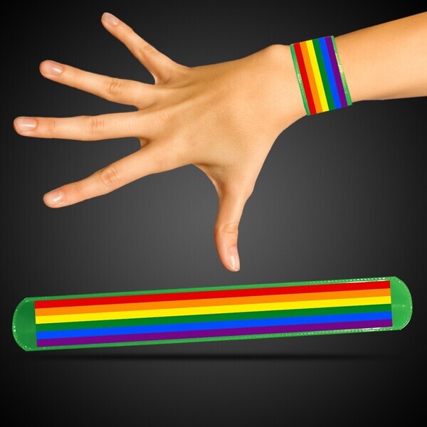 Rainbow Pride Slap Bracelet