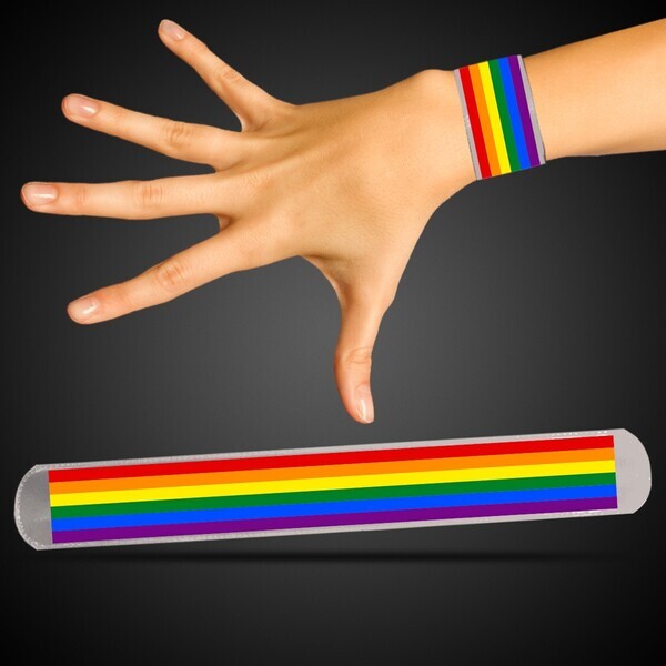 Rainbow Pride Slap Bracelet