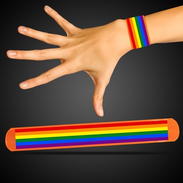 Rainbow Pride Slap Bracelet