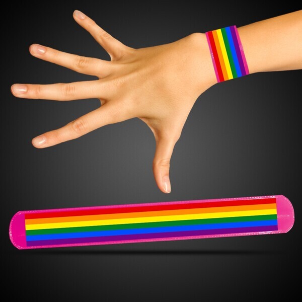 Rainbow Pride Slap Bracelet
