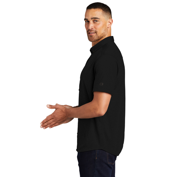 OGIO® Gravitate Poly Full Button Men's Polo