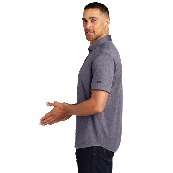 OGIO® Gravitate Poly Full Button Men's Polo