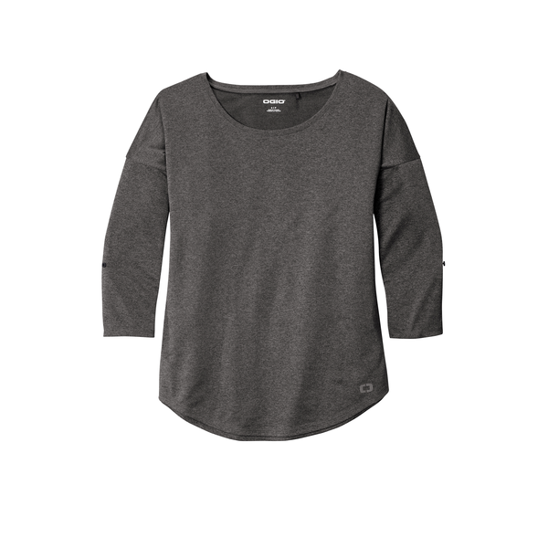 OGIO® Gravitate Poly Scoop Ladies' 3/4 Sleeve Top