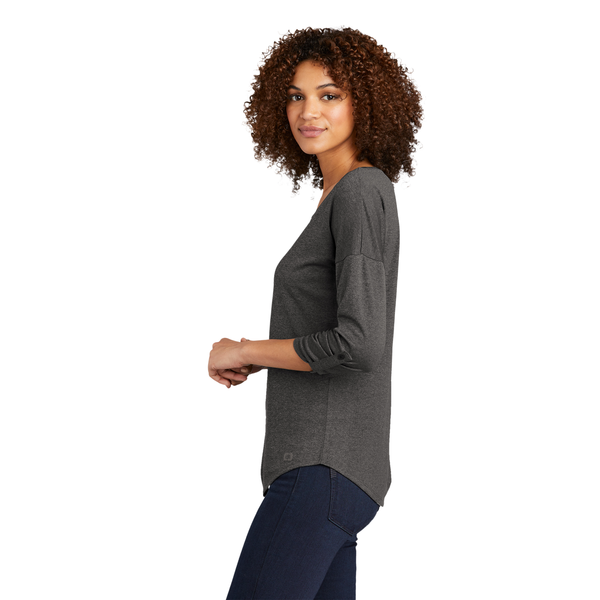 OGIO® Gravitate Poly Scoop Ladies' 3/4 Sleeve Top