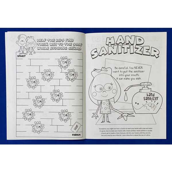 Stop the Spread of Germs Coloring and Activity Book