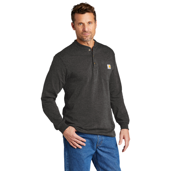 Carhartt® Long Sleeve Men's Henley Work T-Shirt