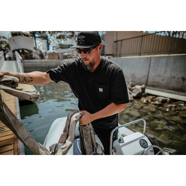 Carhartt® Short Sleeve Men's Henley Work T-Shirt