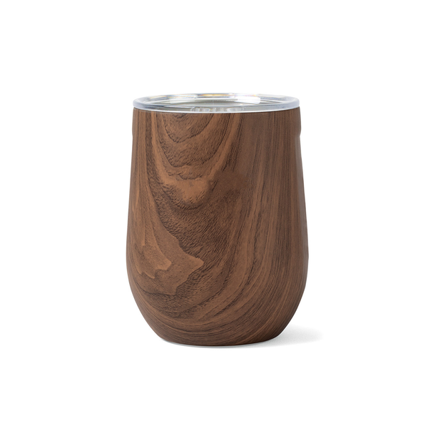 Corkcicle® Stemless Wood-Look Wine Cup, 12oz.