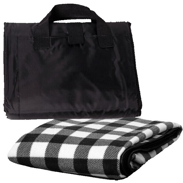 Foldable Fleece Picnic Blanket, 50" x 60"
