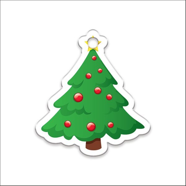 Christmas Tree Plastic Holiday Ornament