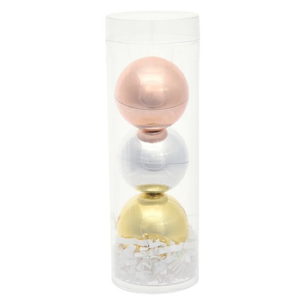 Metallic Lip Moisturizer Ball Tube Gift Set, 3 Pack