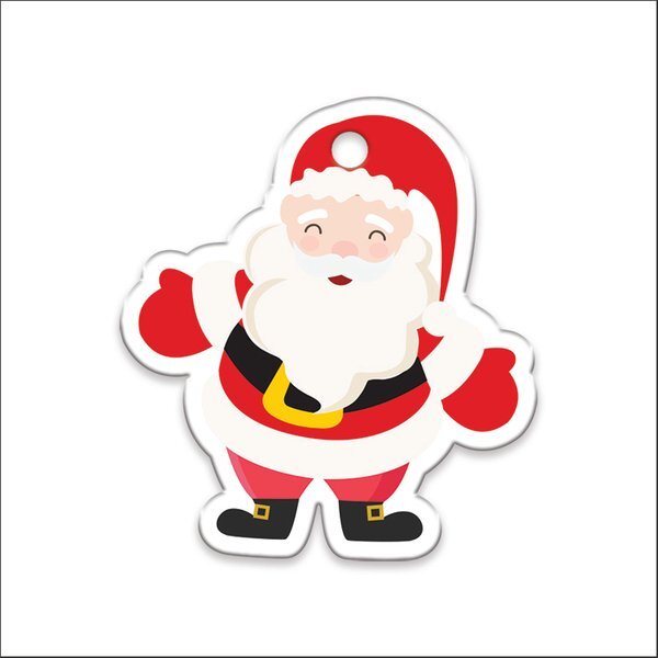 Santa Claus Plastic Holiday Ornament
