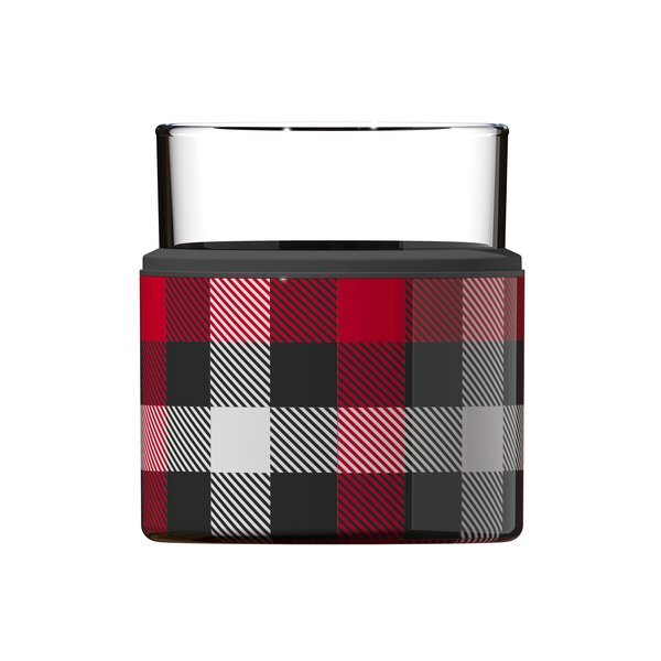 Asobu® Stainless Steel On the Rocks Holiday Kuzie & Old Fashioned Glass, 10.5oz.