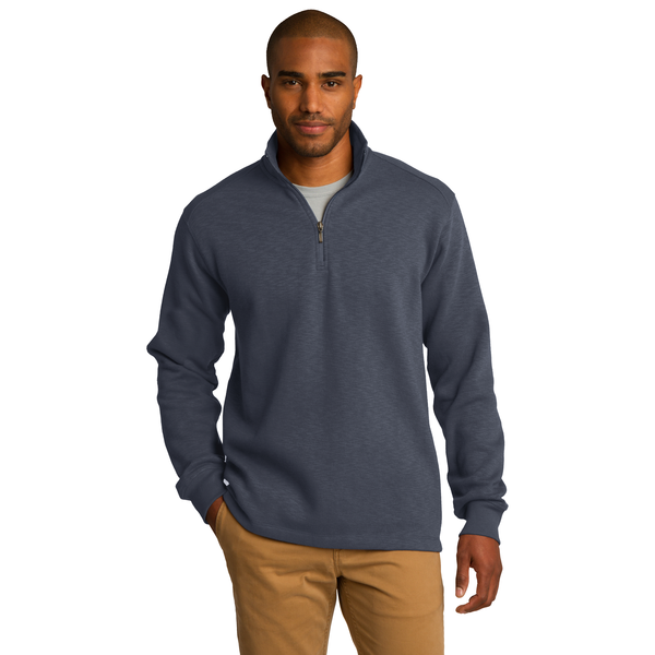 Port Authority® Slub Fleece 1/4 Zip Men's Pullover