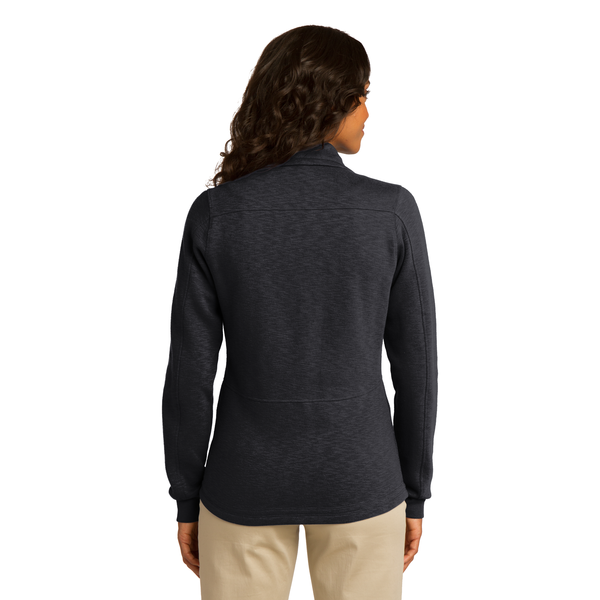 Port Authority® Slub Fleece Full Zip Ladies' Jacket
