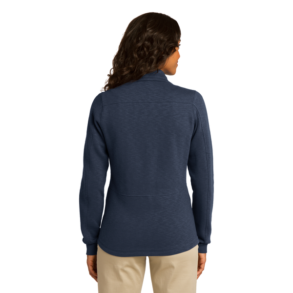 Port Authority® Slub Fleece Full Zip Ladies' Jacket
