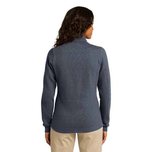 Port Authority® Slub Fleece Full Zip Ladies' Jacket