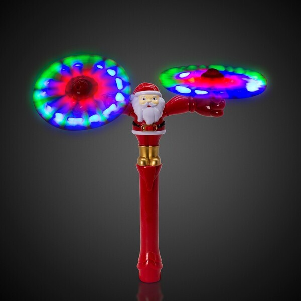 Santa Claus LED Spinner Wand