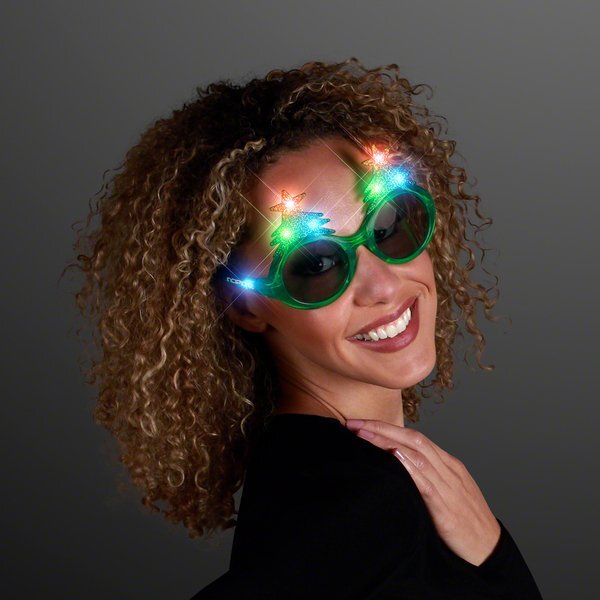 Christmas Tree Light Up LED Sunglasses