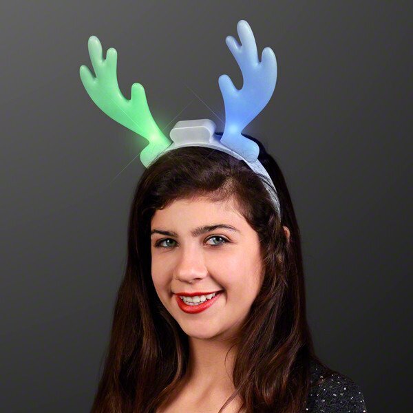 Light Up LED Reindeer Antler Headband