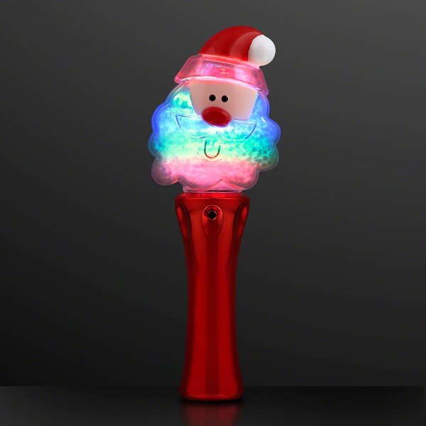 Santa Claus Spinning LED Light Wand
