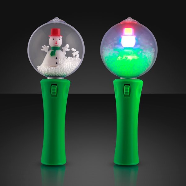 Snowman Spinning LED Light Wand