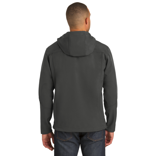 Port Authority® Textured Hooded Soft Shell Men's Jacket