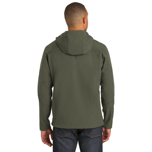 Port Authority® Textured Hooded Soft Shell Men's Jacket