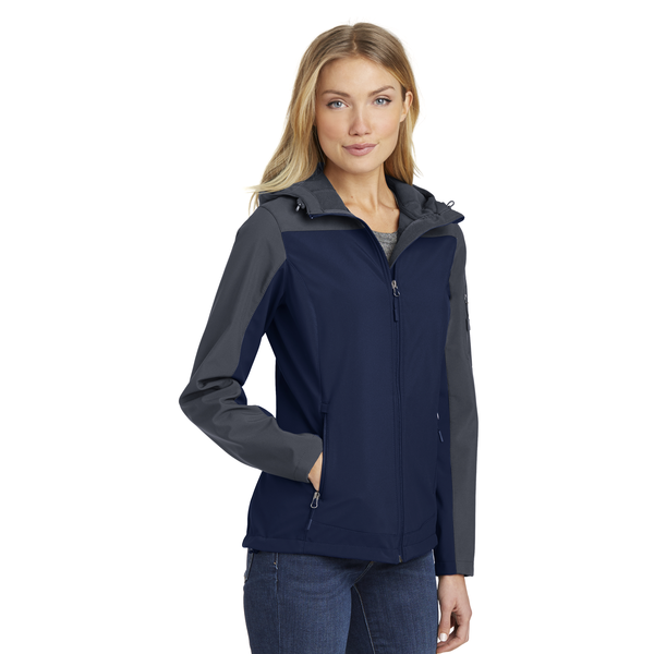 Port Authority® Hooded Core Soft Shell Ladies' Jacket