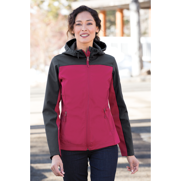 Port Authority® Hooded Core Soft Shell Ladies' Jacket