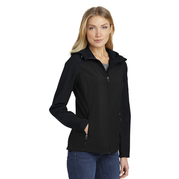 Port Authority® Hooded Core Soft Shell Ladies' Jacket