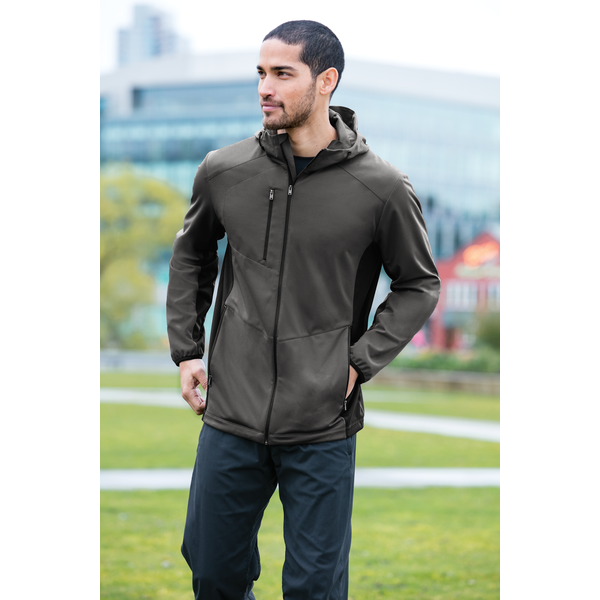 Port Authority® Active Hooded Soft Shell Men's Jacket