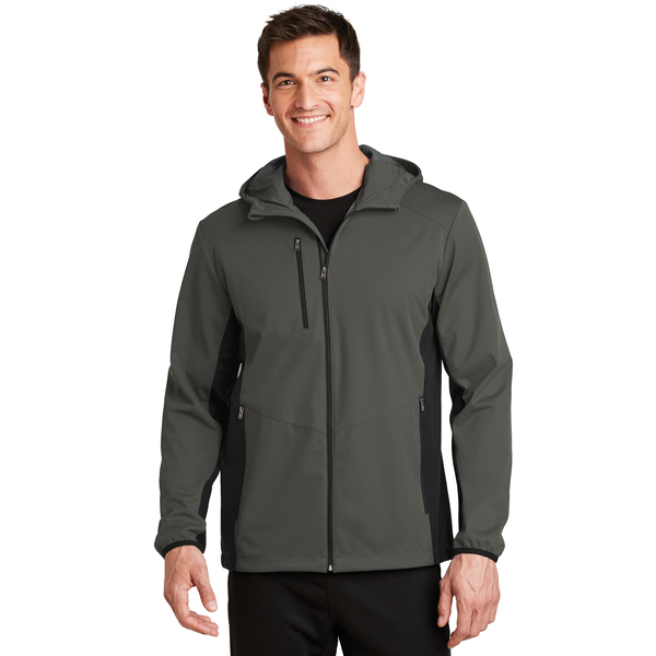Port Authority® Active Hooded Soft Shell Men's Jacket