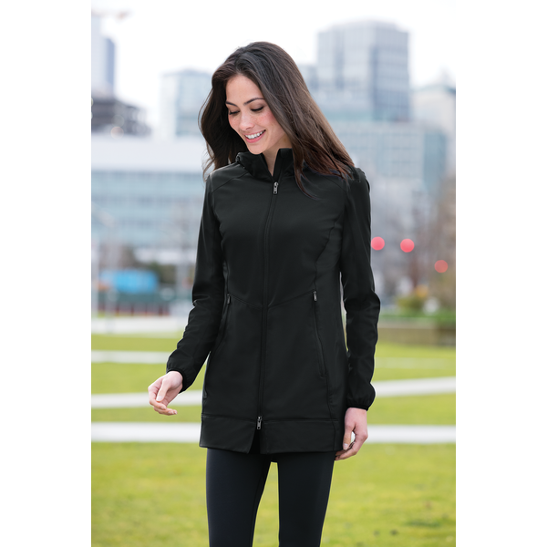 Port Authority® Active Hooded Soft Shell Ladies' Jacket