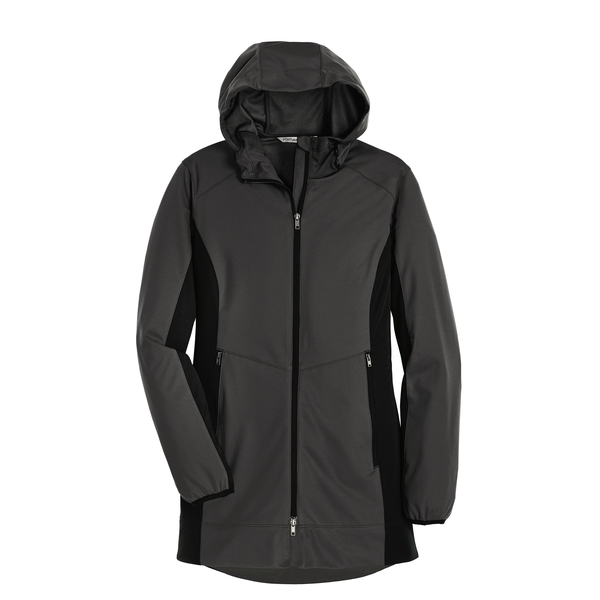 Port Authority® Active Hooded Soft Shell Ladies' Jacket