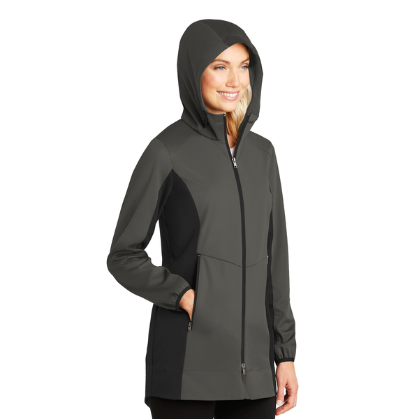 Port Authority® Active Hooded Soft Shell Ladies' Jacket