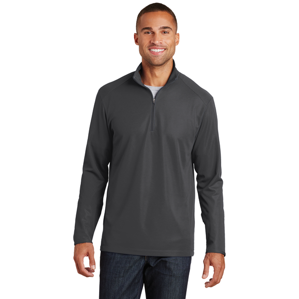 Port Authority® Pinpoint Mesh Men's 1/2 Zip