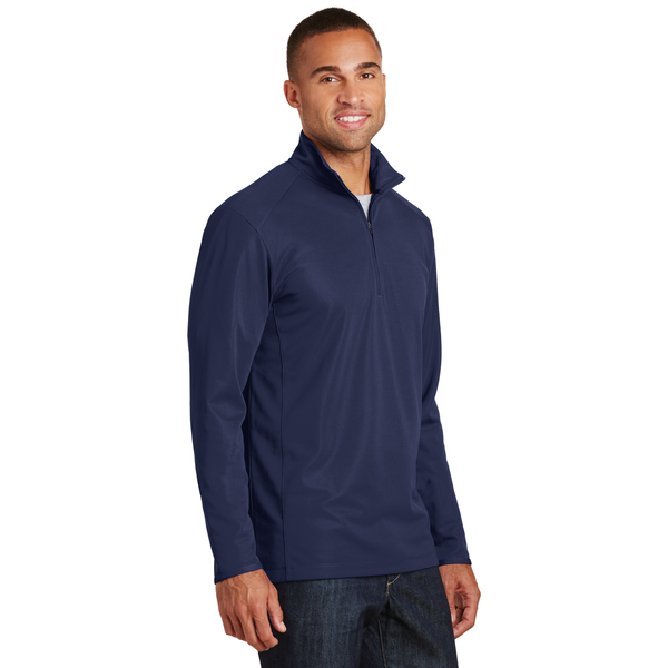 Port Authority® Pinpoint Mesh Men's 1/2 Zip
