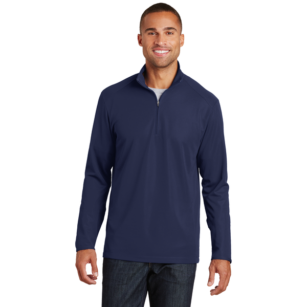 Port Authority® Pinpoint Mesh Men's 1/2 Zip