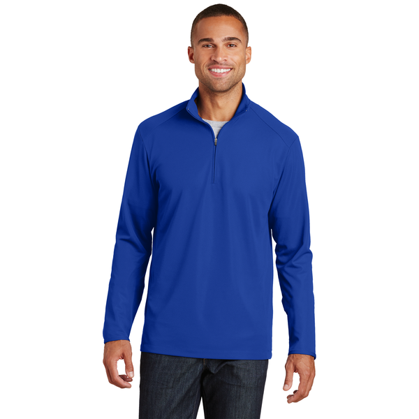 Port Authority® Pinpoint Mesh Men's 1/2 Zip