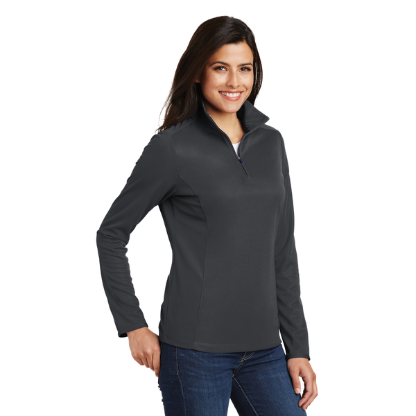Port Authority® Pinpoint Mesh Ladies' 1/2 Zip