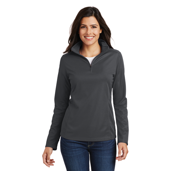 Port Authority® Pinpoint Mesh Ladies' 1/2 Zip