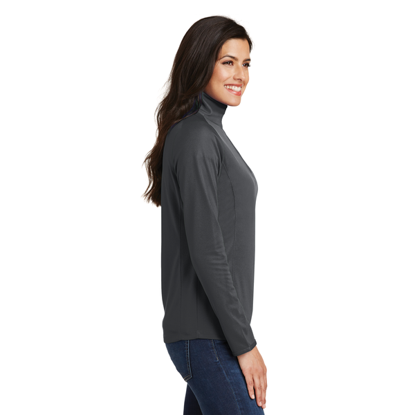 Port Authority® Pinpoint Mesh Ladies' 1/2 Zip