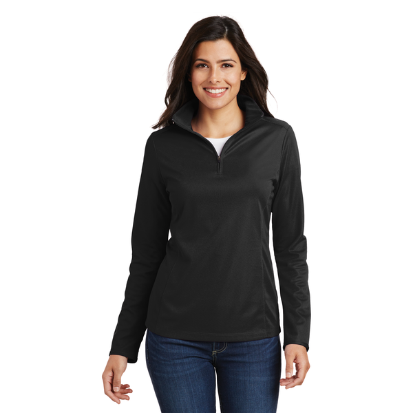 Port Authority® Pinpoint Mesh Ladies' 1/2 Zip