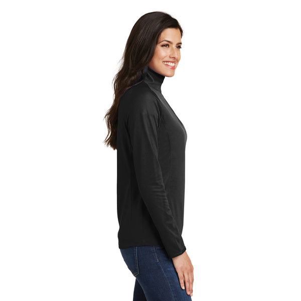 Port Authority® Pinpoint Mesh Ladies' 1/2 Zip
