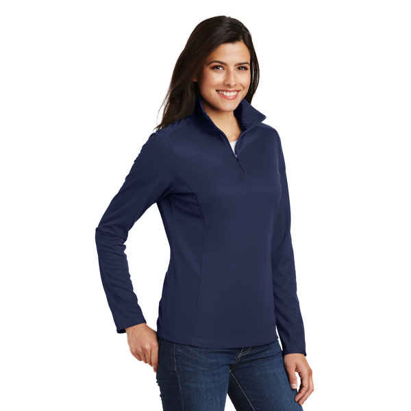 Port Authority® Pinpoint Mesh Ladies' 1/2 Zip