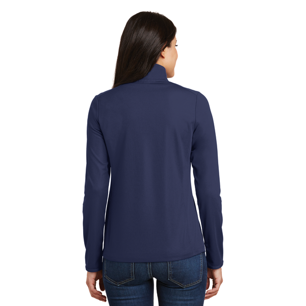 Port Authority® Pinpoint Mesh Ladies' 1/2 Zip