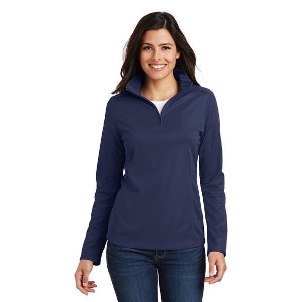 Port Authority® Pinpoint Mesh Ladies' 1/2 Zip