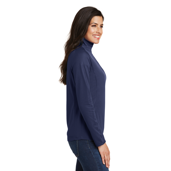 Port Authority® Pinpoint Mesh Ladies' 1/2 Zip