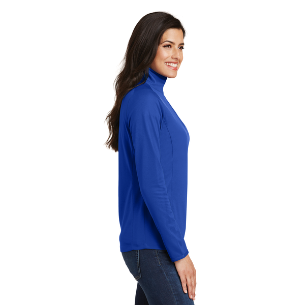 Port Authority® Pinpoint Mesh Ladies' 1/2 Zip